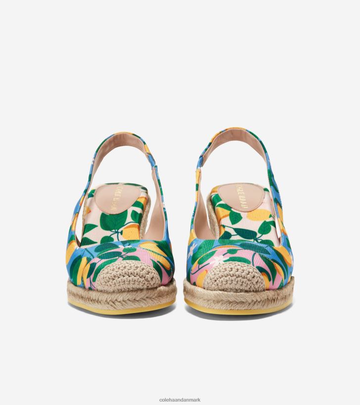 Cole Haan cloudfeel espadrille wedge slingback azurblå citron PPZZ2D32 Kvinder fodtøj