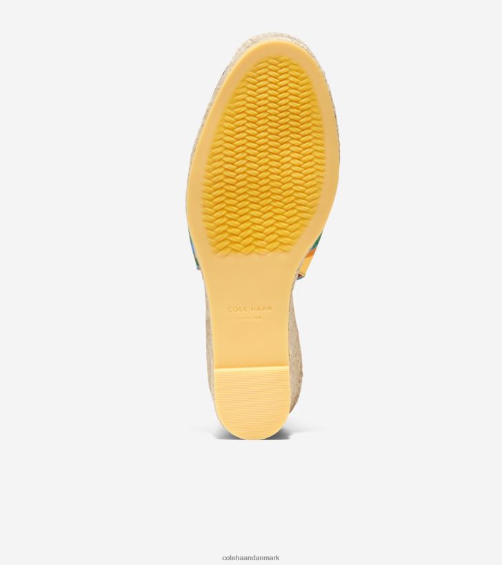 Cole Haan cloudfeel espadrille wedge slingback azurblå citron PPZZ2D32 Kvinder fodtøj