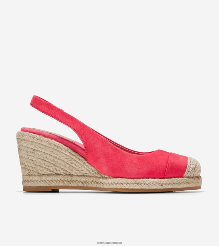 Cole Haan cloudfeel espadrille wedge slingback geranium ruskind PPZZ2D31 Kvinder fodtøj