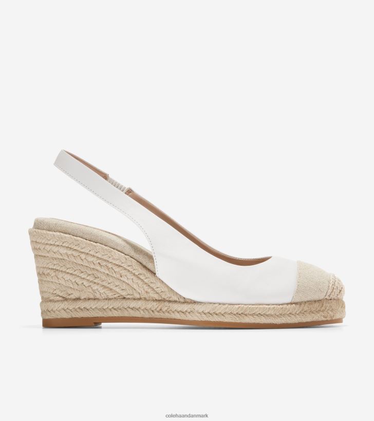Cole Haan cloudfeel espadrille wedge slingback hvid natur PPZZ2D33 Kvinder fodtøj