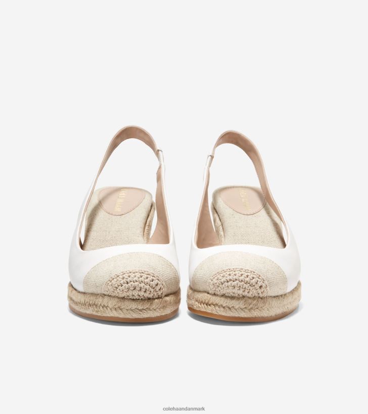 Cole Haan cloudfeel espadrille wedge slingback hvid natur PPZZ2D33 Kvinder fodtøj
