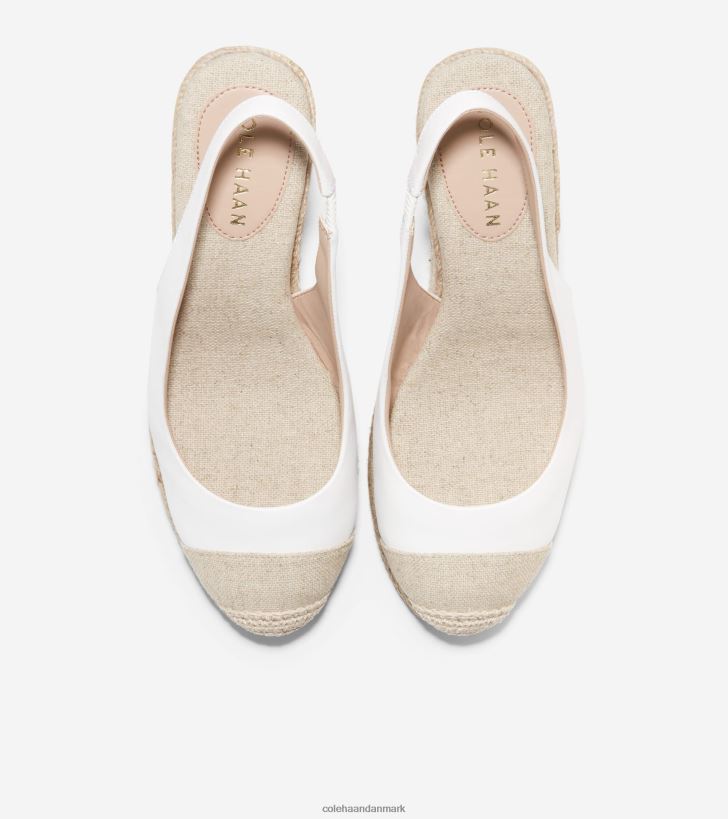 Cole Haan cloudfeel espadrille wedge slingback hvid natur PPZZ2D33 Kvinder fodtøj