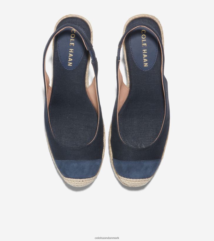 Cole Haan cloudfeel espadrille wedge slingback navy blazer PPZZ2D35 Kvinder fodtøj