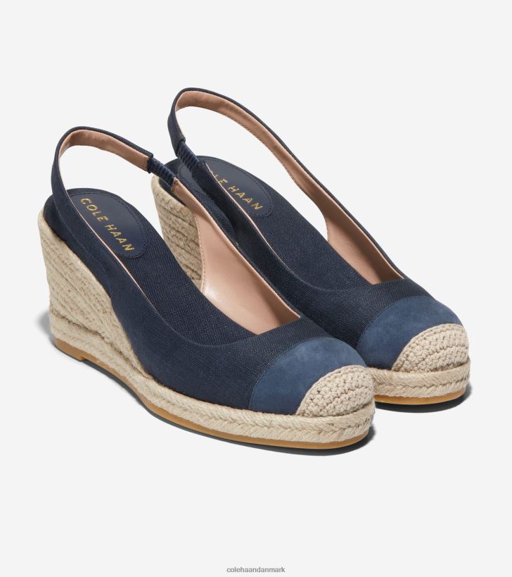 Cole Haan cloudfeel espadrille wedge slingback navy blazer PPZZ2D35 Kvinder fodtøj