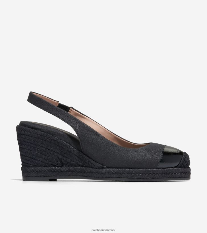 Cole Haan cloudfeel espadrille wedge slingback sort PPZZ2D34 Kvinder fodtøj