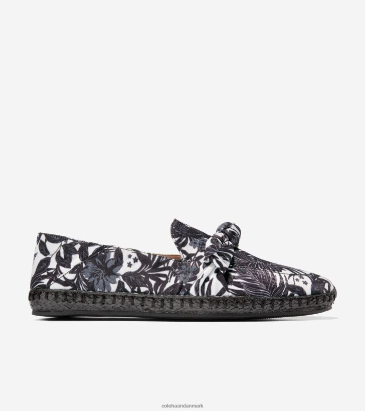 Cole Haan cloudfeel knyttet espadrille sort elfenben beverly blomsterprint PPZZ2D225 Kvinder fodtøj