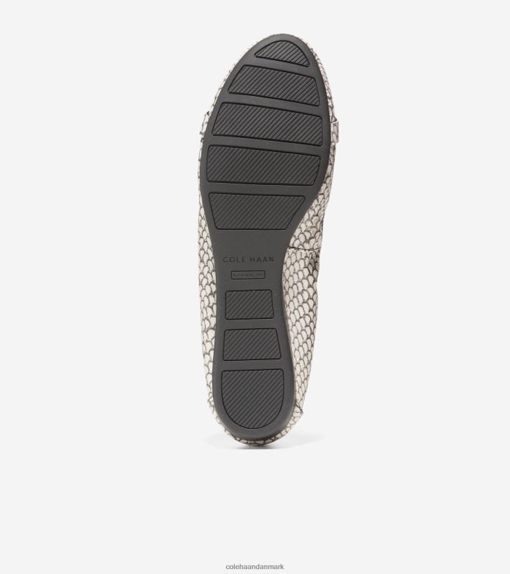 Cole Haan tova bue ballet sort-hvid rundt slangeprint PPZZ2D131 Kvinder fodtøj