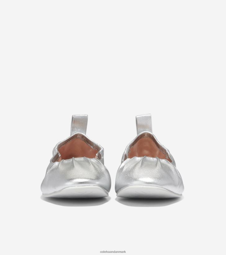 Cole Haan york blød ballet sølv metallic PPZZ2D97 Kvinder fodtøj