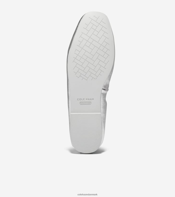 Cole Haan york blød ballet sølv metallic PPZZ2D97 Kvinder fodtøj