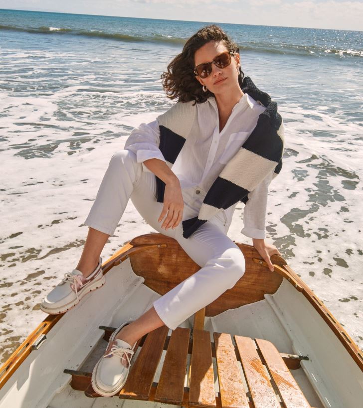 Cole Haan 4.zerogrand regatta bådsko elfenben-rosenvand-metallisk-rosensky PPZZ2D18 Kvinder fodtøj