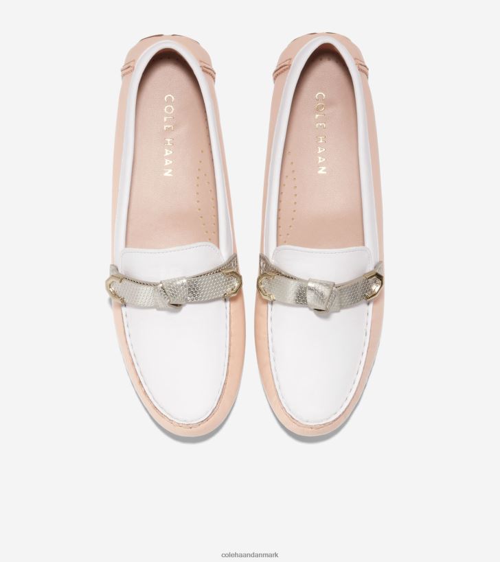Cole Haan evelyn bue driver bleget tan-optik hvid PPZZ2D71 Kvinder fodtøj