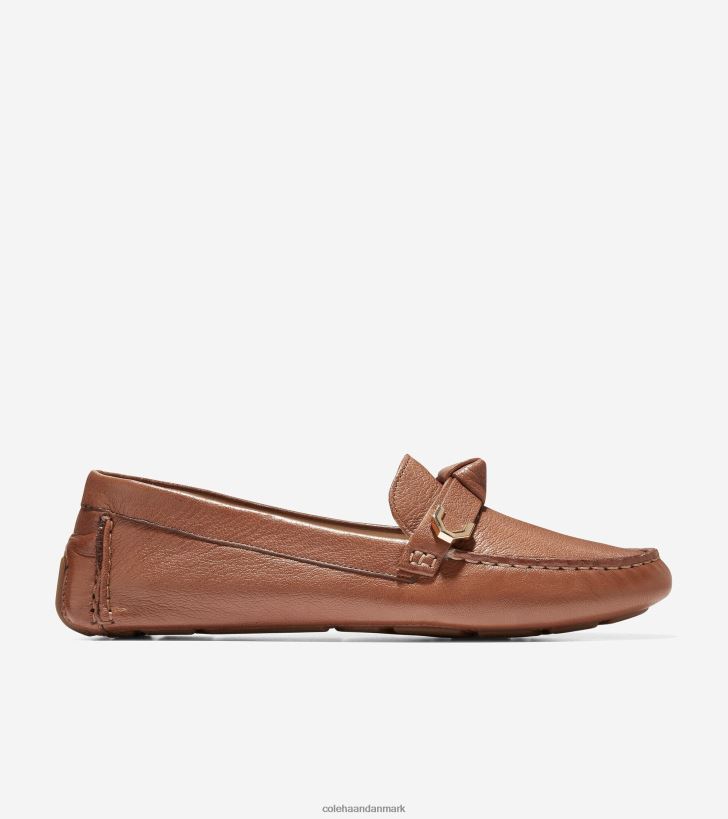Cole Haan evelyn bue driver pecan læder PPZZ2D69 Kvinder fodtøj