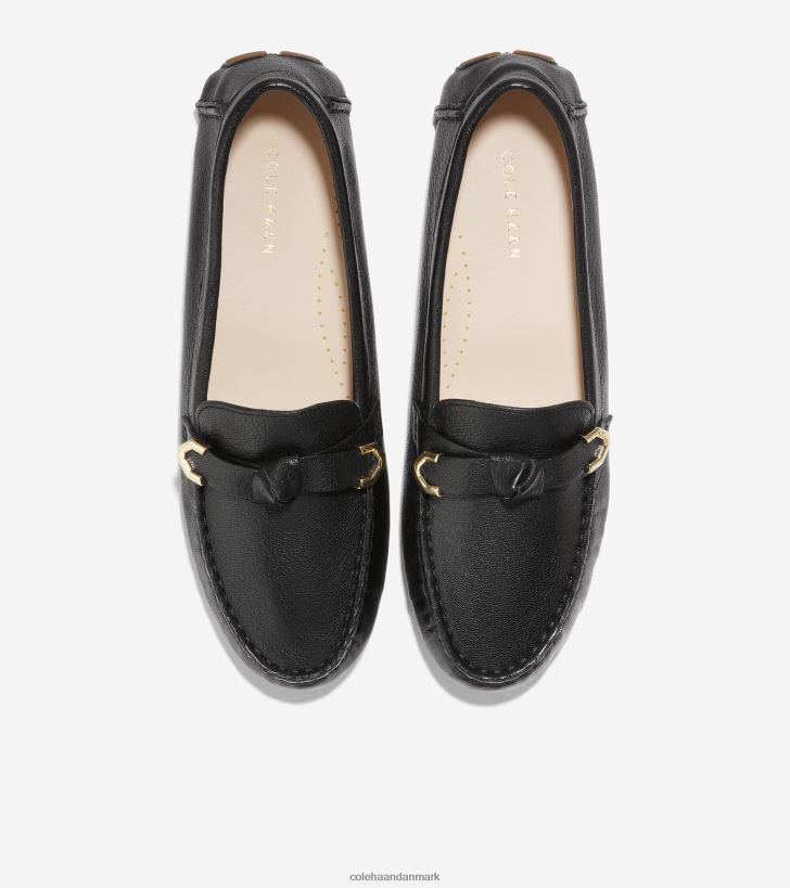 Cole Haan evelyn bue driver sort læder PPZZ2D72 Kvinder fodtøj