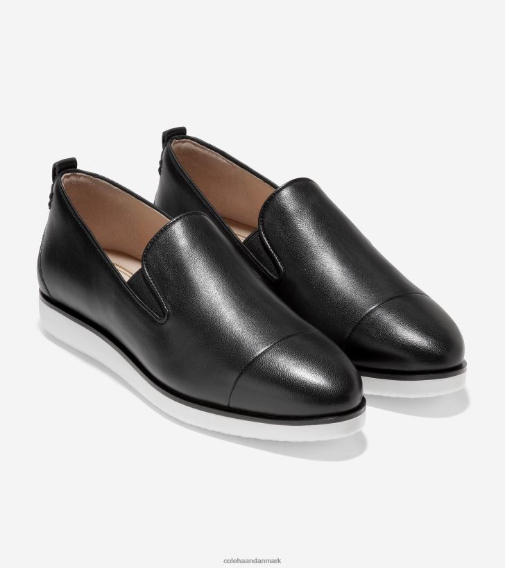 Cole Haan grand ambition slip-on loafer sort læder PPZZ2D203 Kvinder fodtøj