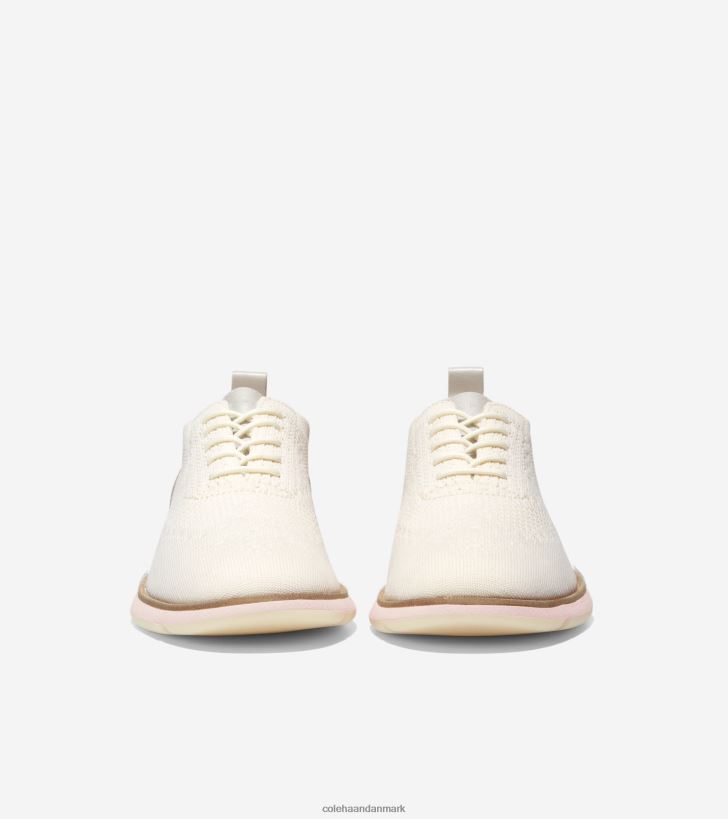 Cole Haan 4.zerogrand oxford elfenbenstrik-sølv pæon stitchlite PPZZ2D105 Kvinder fodtøj