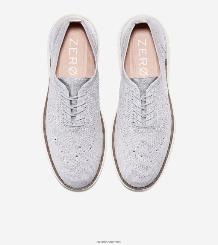 Cole Haan 4.zerogrand oxford mikrochip-sølv-hvid stitchlite PPZZ2D103 Kvinder fodtøj