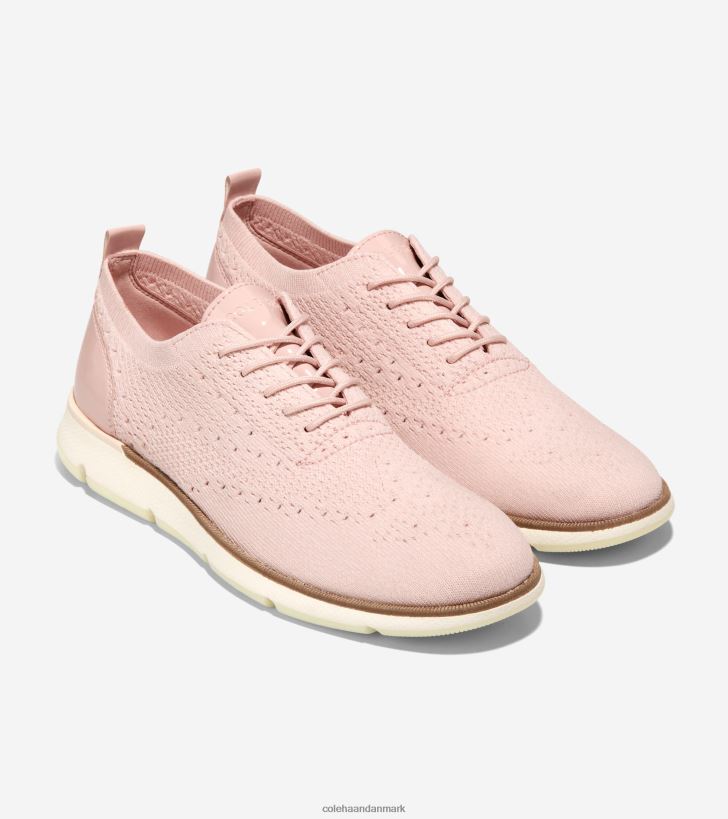 Cole Haan 4.zerogrand oxford rose smoke strik-elfenben stitchlite PPZZ2D104 Kvinder fodtøj