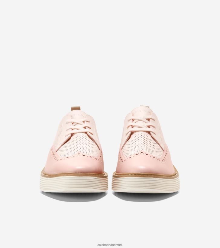 Cole Haan originalgrand platform vingespids oxford rosenvand-rose røg-elfenben PPZZ2D168 Kvinder fodtøj