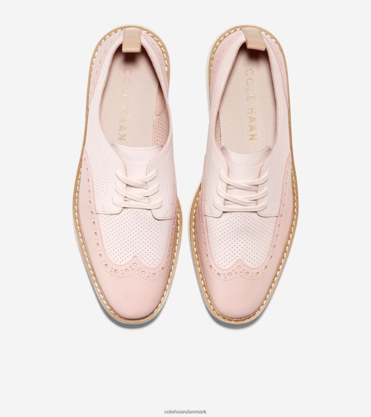 Cole Haan originalgrand platform vingespids oxford rosenvand-rose røg-elfenben PPZZ2D168 Kvinder fodtøj