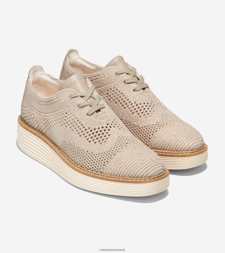 Cole Haan originalgrand platform vingespids oxford rug strik-elfenben stitchlite PPZZ2D218 Kvinder fodtøj