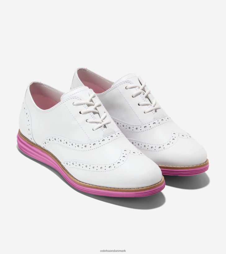 Cole Haan originalgrand vingespids oxford optisk hvid-cyclamen PPZZ2D233 Kvinder fodtøj