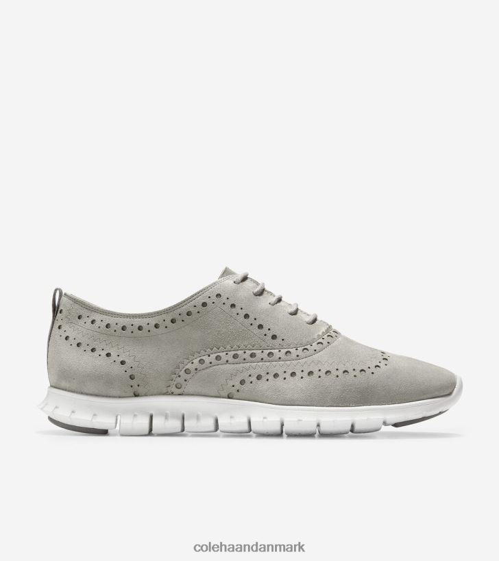 Cole Haan zerogrand vingespids oxford jernsten ruskind-optik hvid PPZZ2D155 Kvinder fodtøj