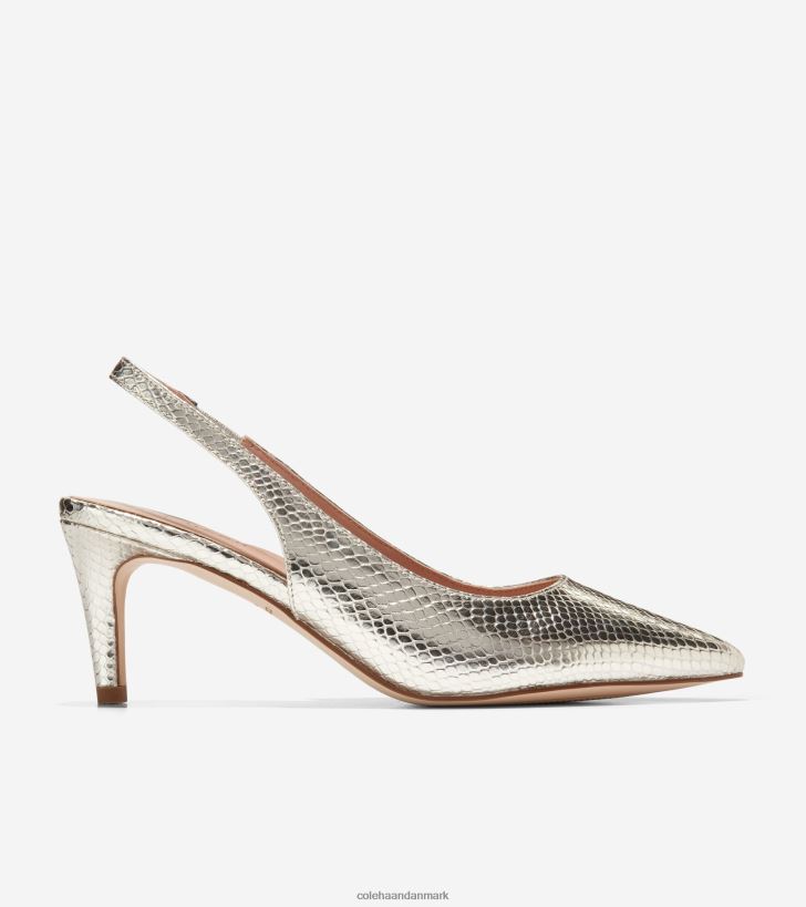 Cole Haan vandam sling back pumpe guld cirkel print PPZZ2D151 Kvinder fodtøj