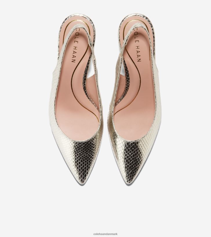 Cole Haan vandam sling back pumpe guld cirkel print PPZZ2D151 Kvinder fodtøj
