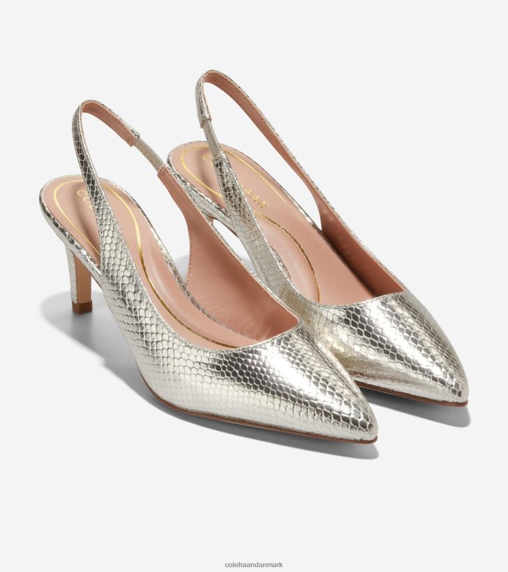 Cole Haan vandam sling back pumpe guld cirkel print PPZZ2D151 Kvinder fodtøj