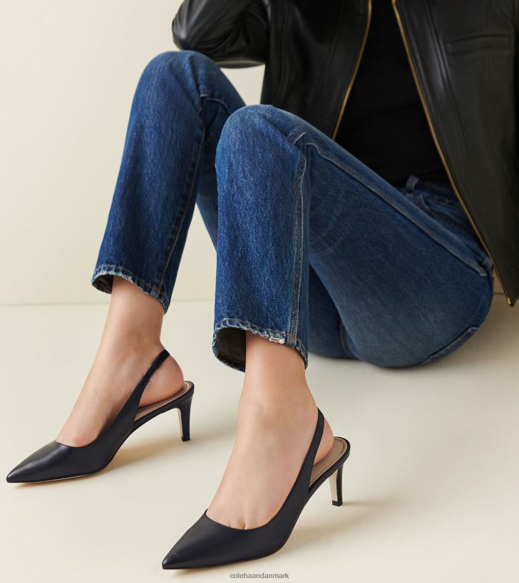 Cole Haan vandam sling back pumpe sort PPZZ2D152 Kvinder fodtøj