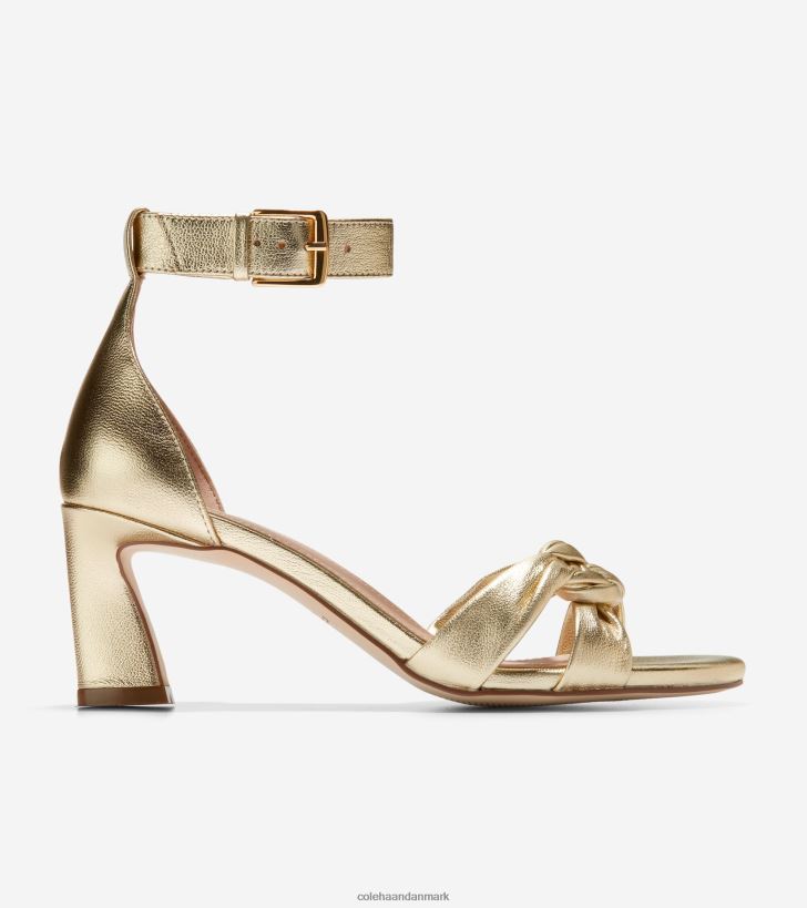 Cole Haan adella flettet sandal guld læder PPZZ2D181 Kvinder fodtøj