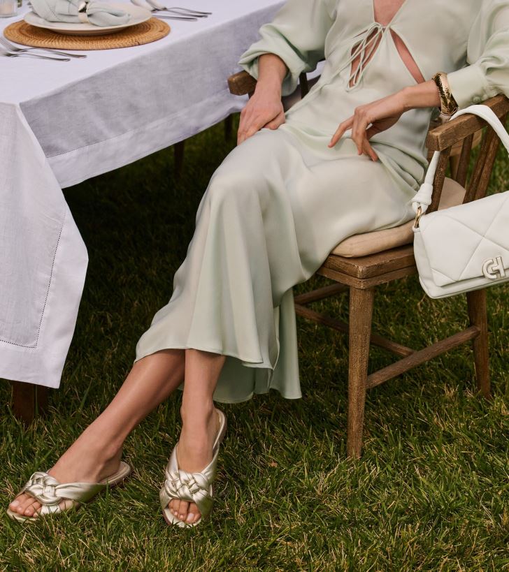 Cole Haan anica lux slip-on sandal guld PPZZ2D191 Kvinder fodtøj