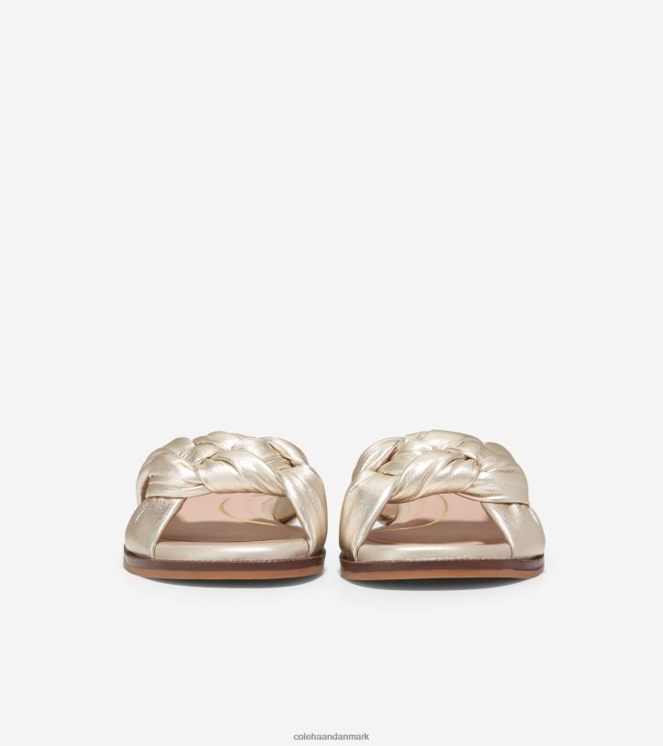 Cole Haan anica lux slip-on sandal guld PPZZ2D191 Kvinder fodtøj
