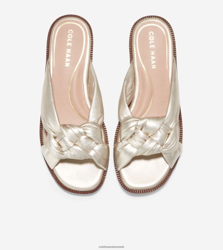 Cole Haan anica lux slip-on sandal guld PPZZ2D191 Kvinder fodtøj