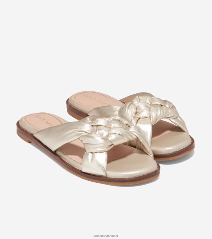 Cole Haan anica lux slip-on sandal guld PPZZ2D191 Kvinder fodtøj