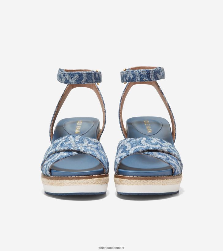 Cole Haan cloudfeel espadrille wedge sandal denim jacquard PPZZ2D27 Kvinder fodtøj