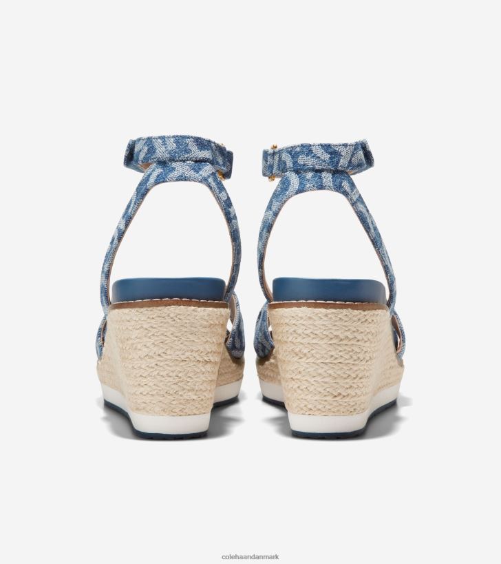 Cole Haan cloudfeel espadrille wedge sandal denim jacquard PPZZ2D27 Kvinder fodtøj