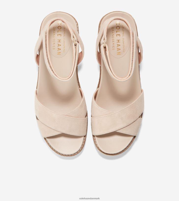 Cole Haan cloudfeel espadrille wedge sandal sesam ruskind PPZZ2D29 Kvinder fodtøj