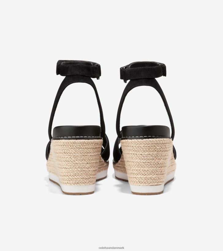 Cole Haan cloudfeel espadrille wedge sandal sort PPZZ2D30 Kvinder fodtøj