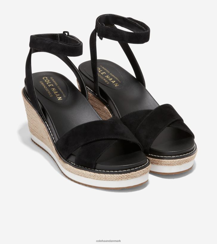 Cole Haan cloudfeel espadrille wedge sandal sort PPZZ2D30 Kvinder fodtøj