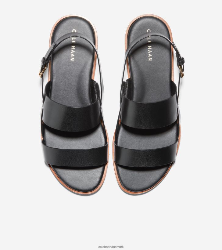 Cole Haan flynn flad sandal sort PPZZ2D79 Kvinder fodtøj