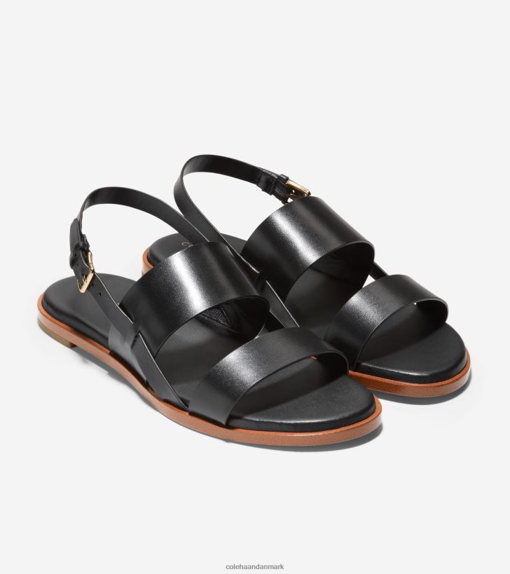 Cole Haan flynn flad sandal sort PPZZ2D79 Kvinder fodtøj