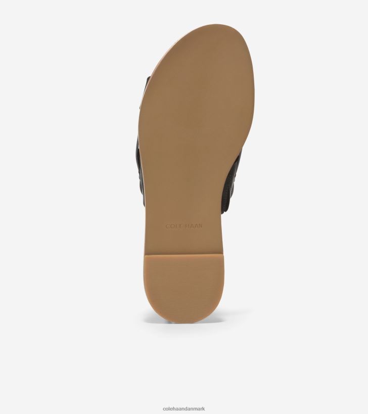Cole Haan flynn flad sandal sort PPZZ2D79 Kvinder fodtøj