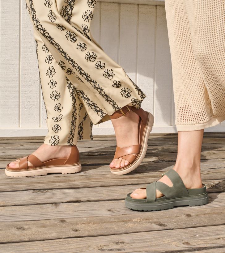 Cole Haan fraya glidesandaler teblad nubuck PPZZ2D1 Kvinder fodtøj