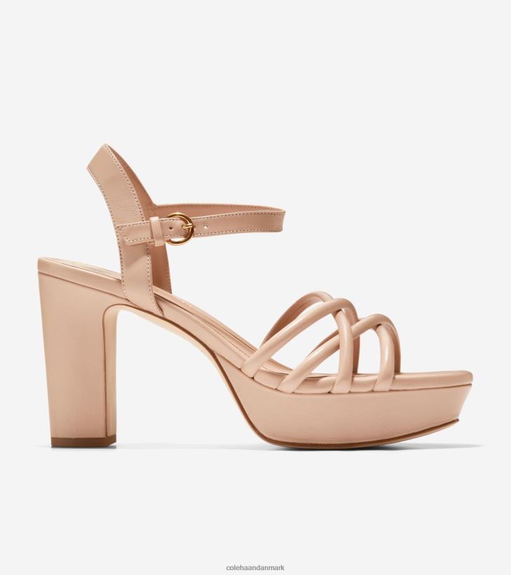 Cole Haan grove platform sandal 95mm nøgen læder PPZZ2D159 Kvinder fodtøj