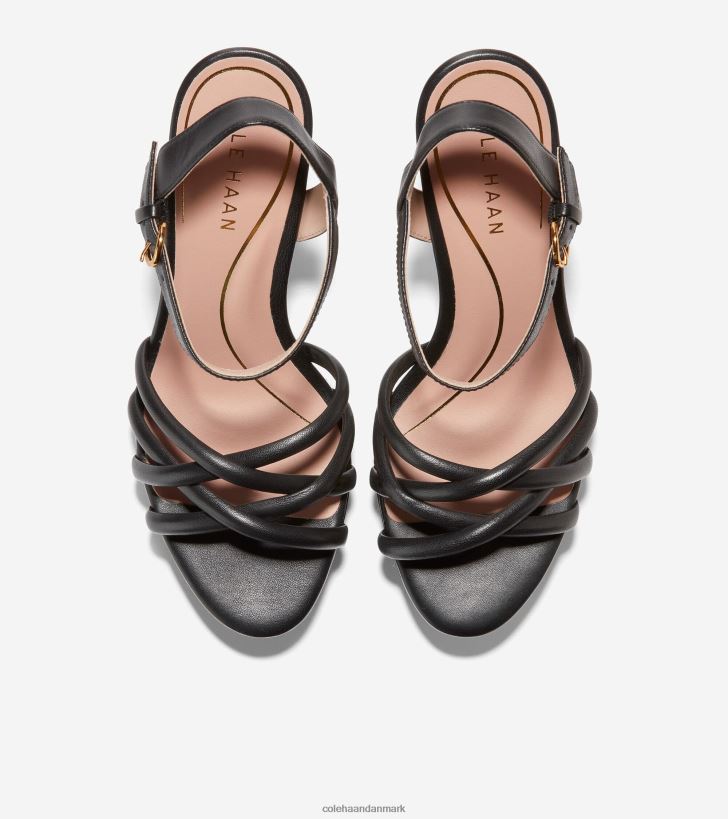 Cole Haan grove platform sandal sort læder PPZZ2D160 Kvinder fodtøj