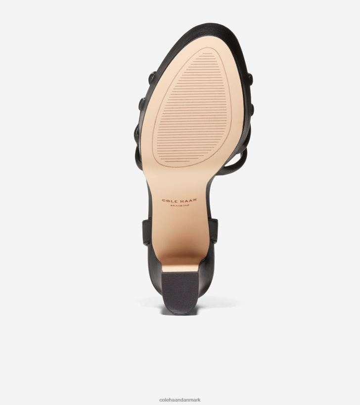 Cole Haan grove platform sandal sort læder PPZZ2D160 Kvinder fodtøj