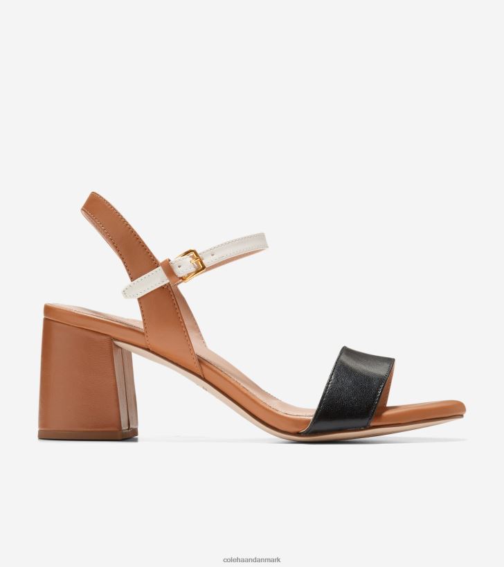 Cole Haan josie sandal med blokhæl pecan-elfenben-sort PPZZ2D75 Kvinder fodtøj