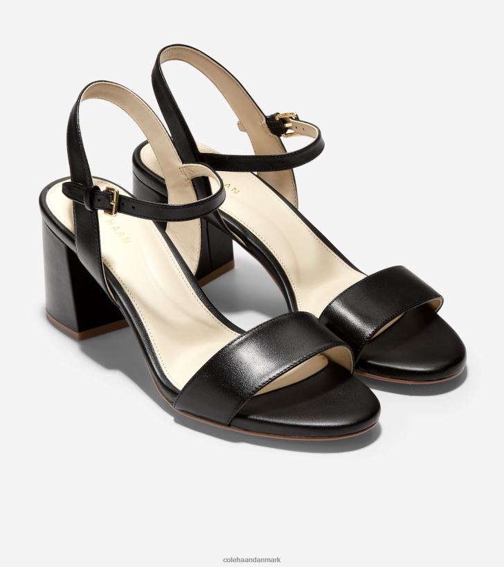 Cole Haan josie sandal med blokhæl sort læder PPZZ2D76 Kvinder fodtøj