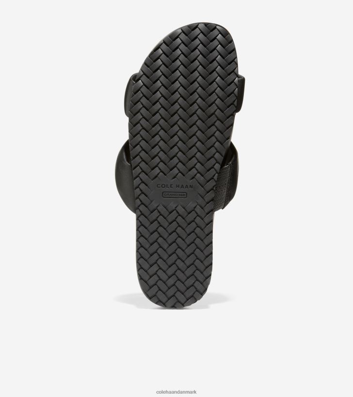 Cole Haan mojave dobbeltbåndssandaler sort PPZZ2D110 Kvinder fodtøj
